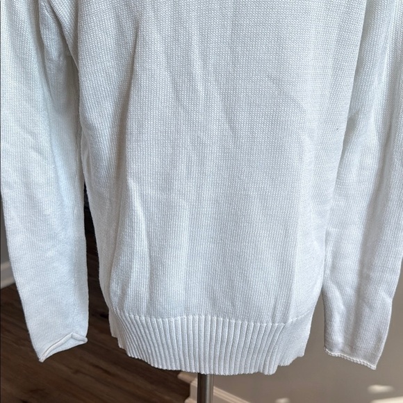 C&C California XS Navy Anchor Nautical White Sweater - Picture 7 of 9